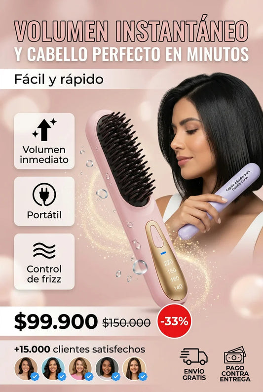 CEPILLO ALISADOR PARA CABELLO CORTO